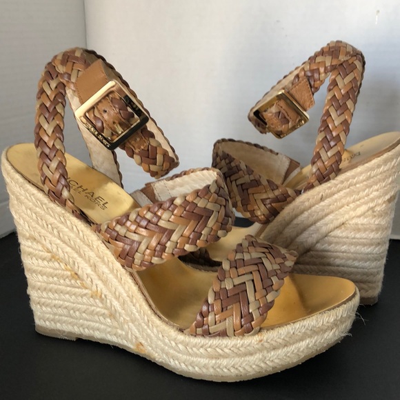 michael kors braided sandals